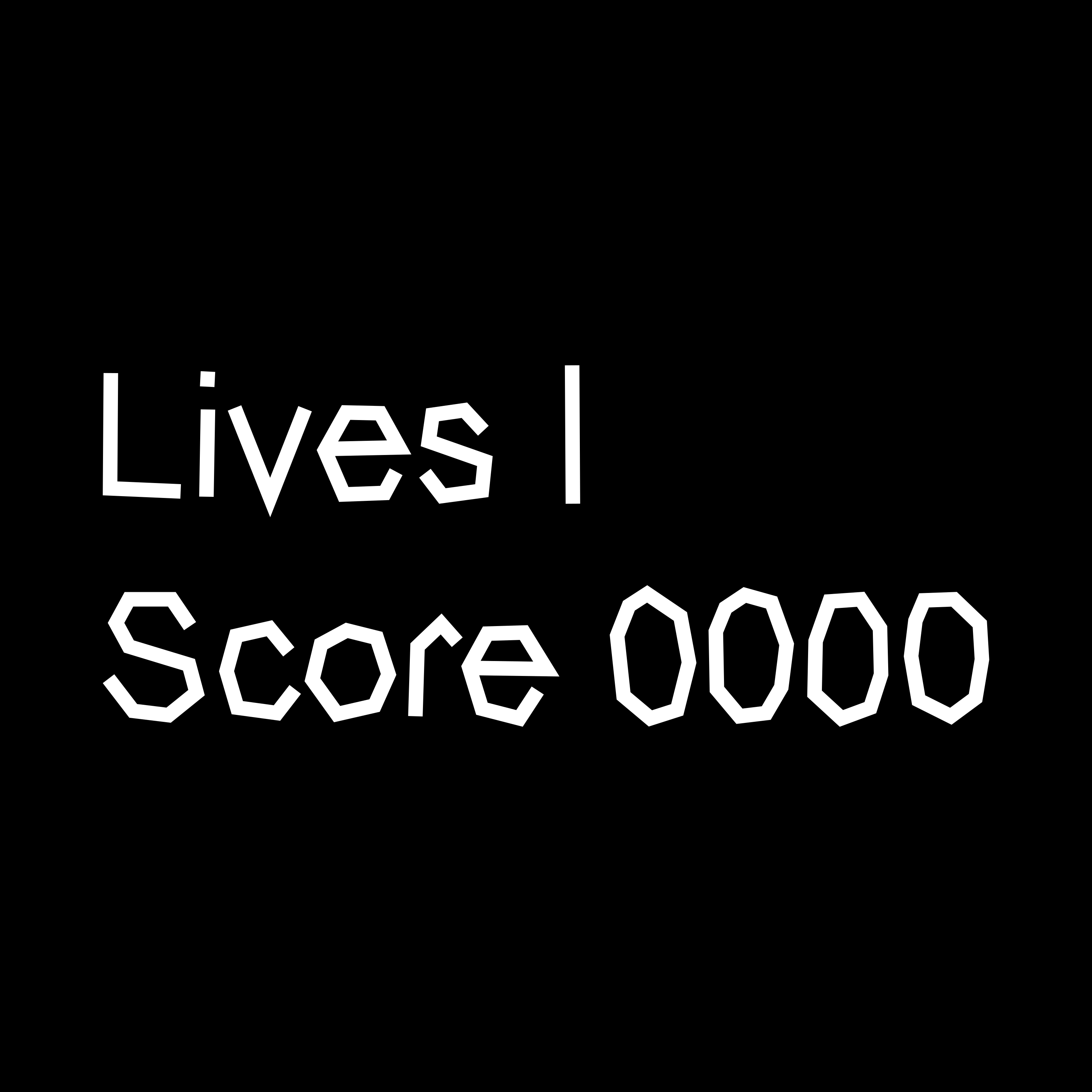 Lives 1 Score 0000